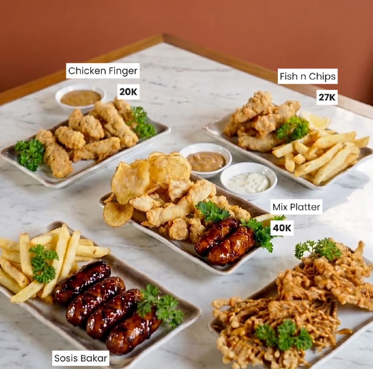 Papan menu Snack LINEA